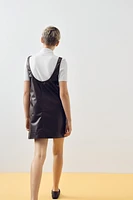 Crocodile-patterned mini dress