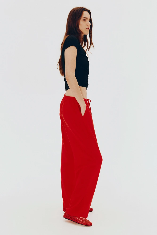 Straight-Leg Drawstring Pants