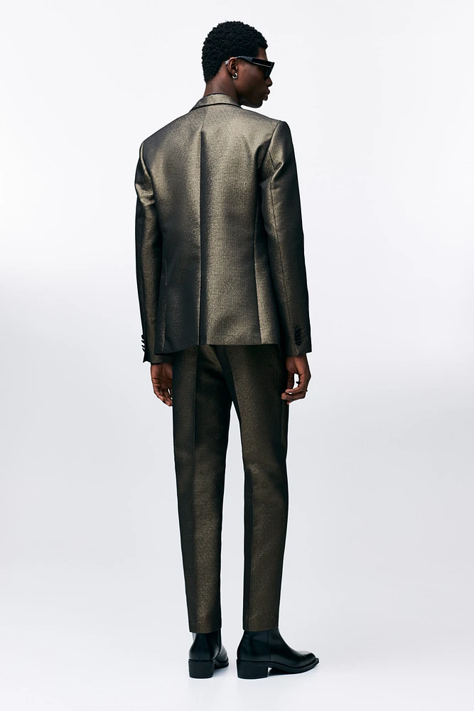 Slim-Fit Shimmery Suit Pants