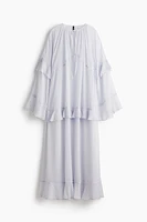 Flounced Chiffon Dress