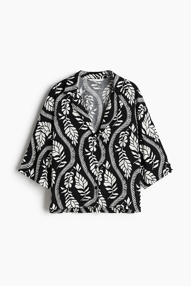 Chemise à col cubain