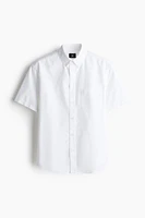 Regular-Fit Short-Sleeved Oxford Shirt