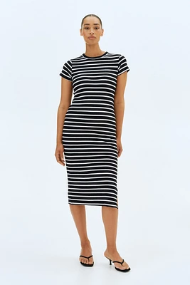 Robe T-shirt MAMA côtelée