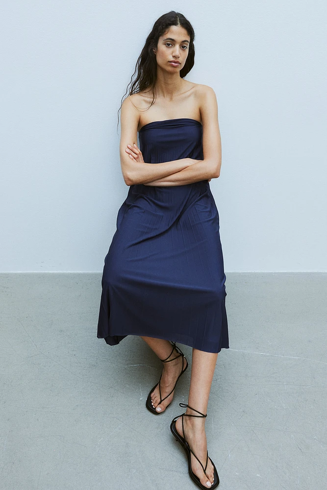 Pleated Bandeau Dress