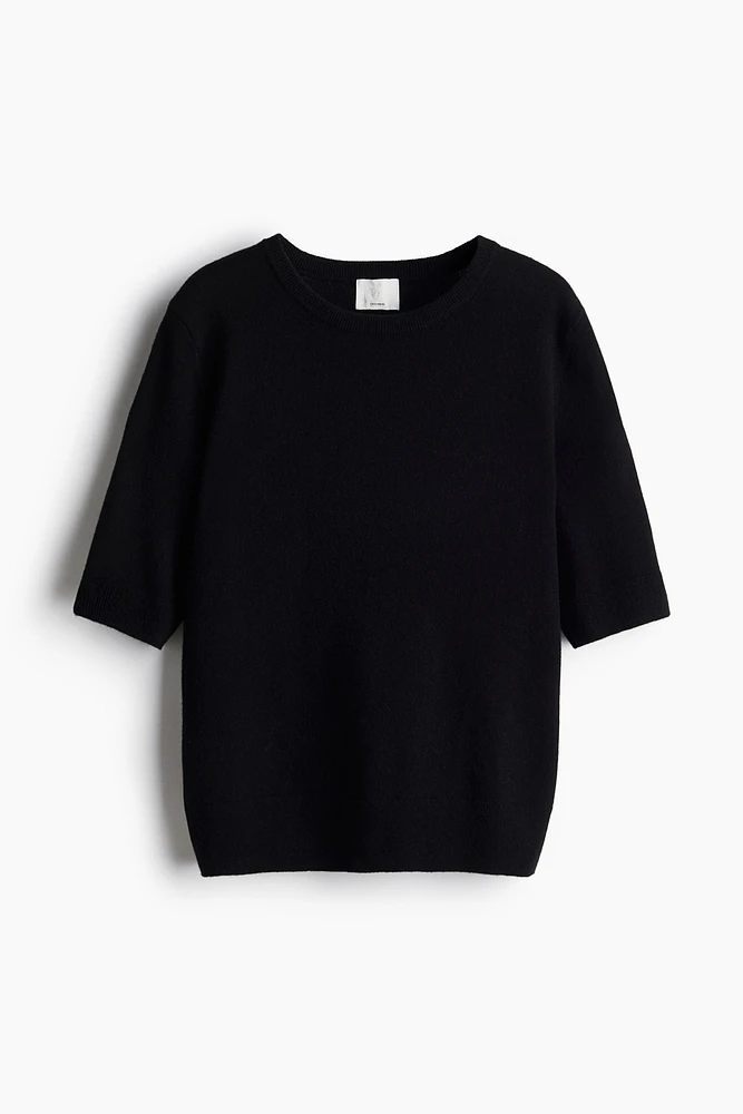 Fine-Knit Cashmere Top