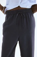 Linen-Blend Pants