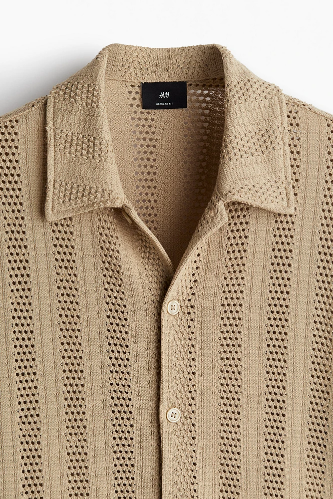 Regular Fit Jacquard-Knit Shirt