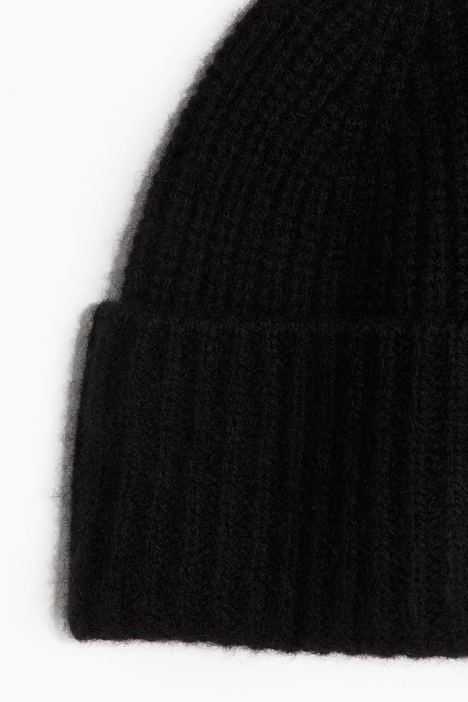 Rib-Knit Cashmere Hat