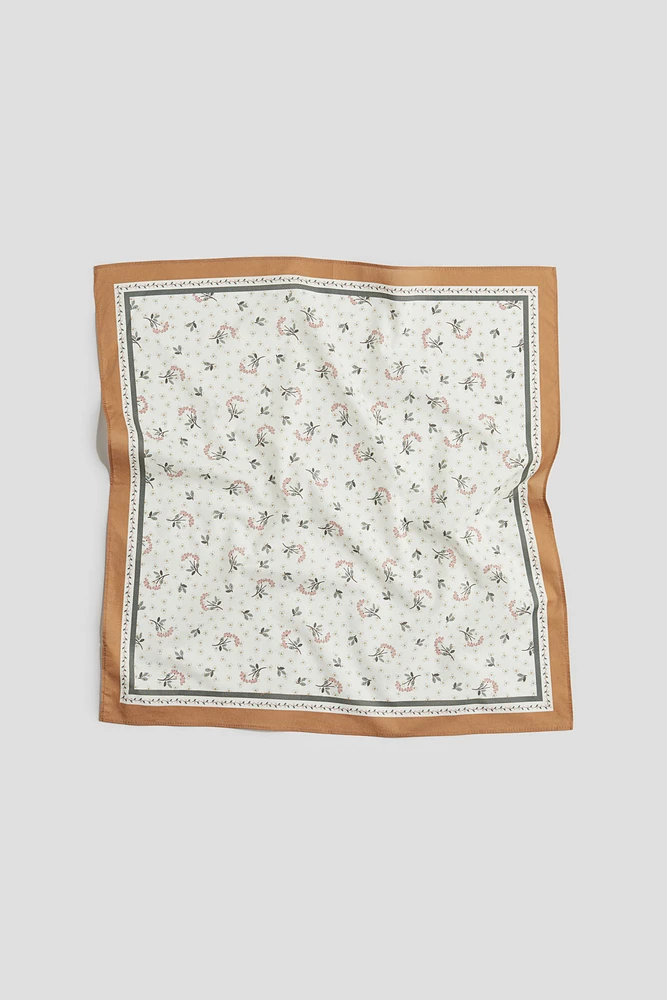 Écharpe à motif en coton