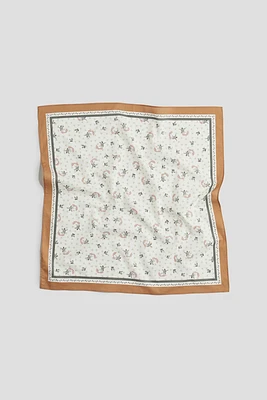 Écharpe à motif en coton