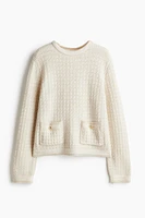 Pointelle-Knit Sweater