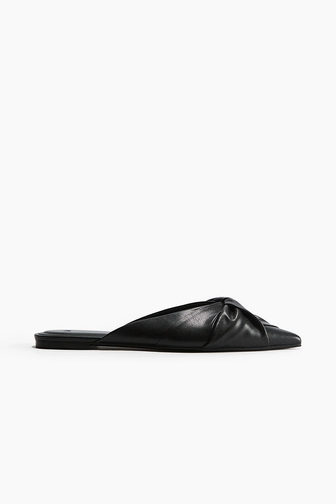 Twisted-Detail Mules