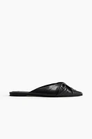 Twisted-Detail Mules