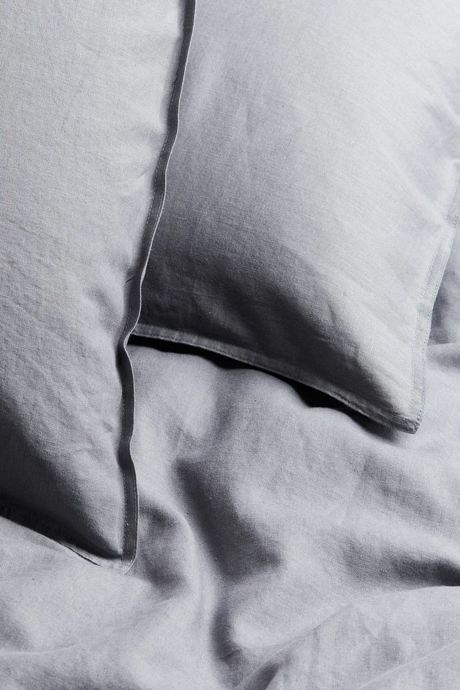 Linen-blend King/Queen Duvet Cover Set