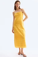 Eyelet-Embroidered Strappy Dress