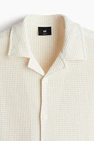 Loose-Fit Waffled Resort Shirt