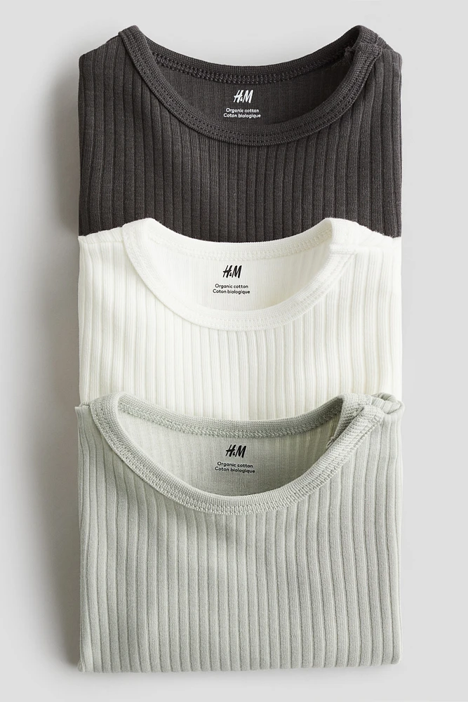 Lot de 3 maillots côtelés
