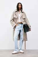 Double-breasted Twill Trench Coat