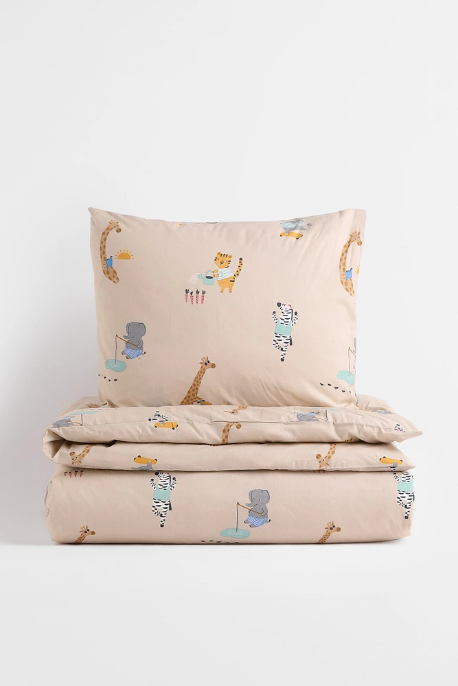 Patterned Twin Duvet Cover Set