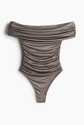 Gathered Off-the-Shoulder Bodysuit