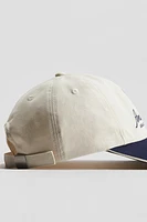 Cotton Cap with Text Motif