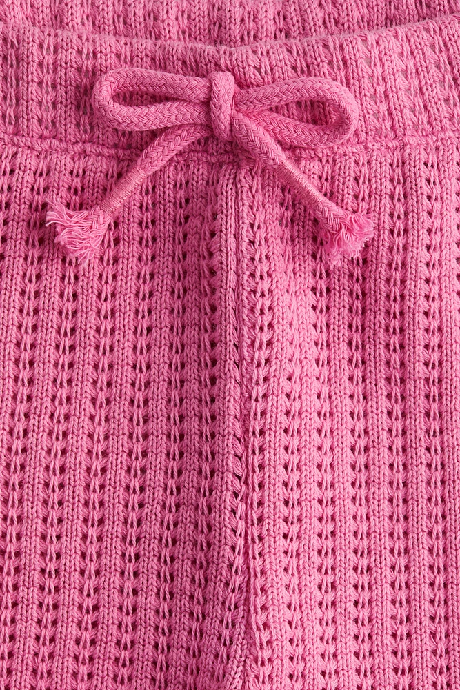 Textured-Knit Shorts