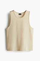 Regular Fit Metallic Tank Top