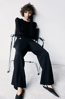 Wide-Leg Jersey Pants