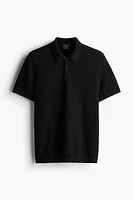 Polo Coupe Amincie en maille texturée
