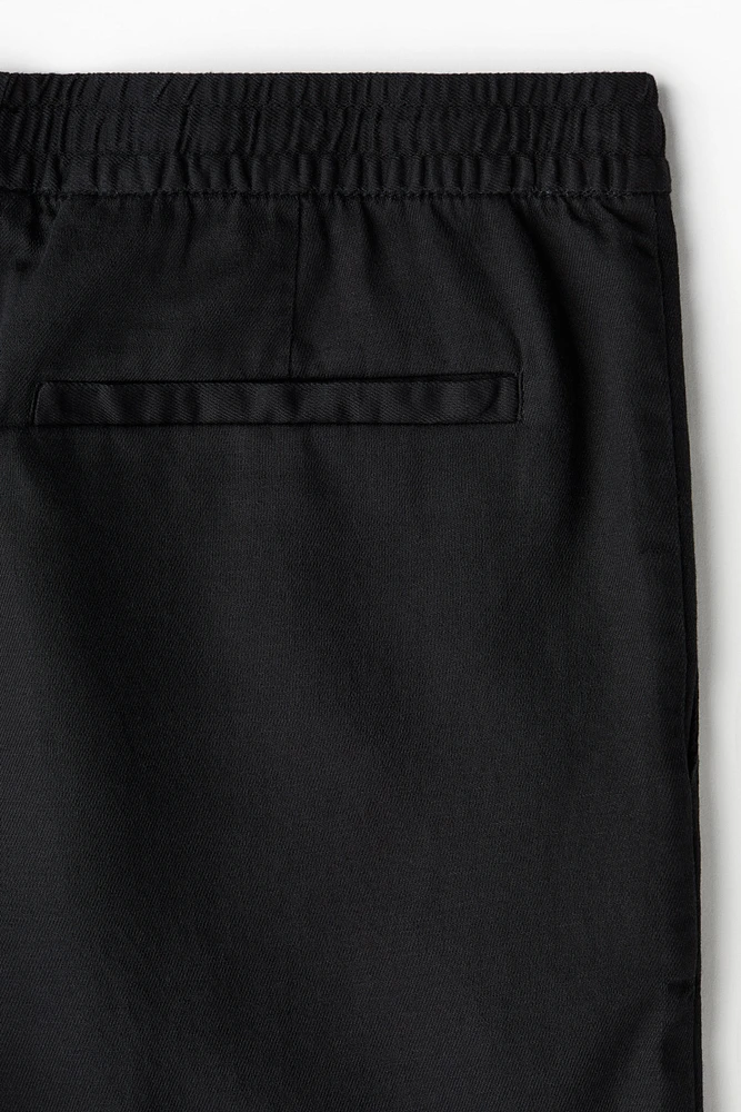 Relaxed-Fit Linen-Blend Shorts