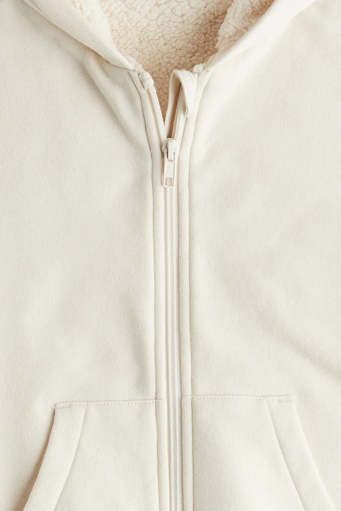 Teddy Fleece-Lined Hooded Jacket