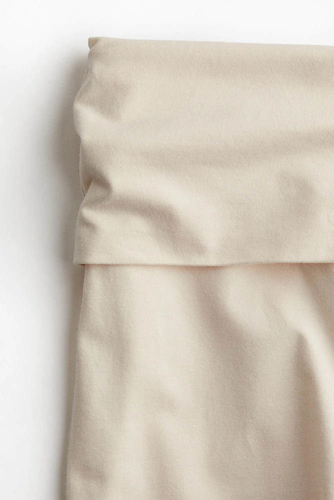 Foldover-Waist Jersey Pants
