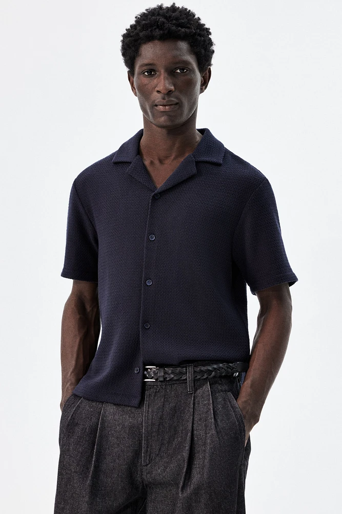 Chemise classique avec col cubain