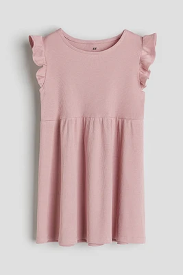 Robe en jersey côtelé