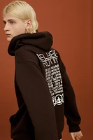 Loose Fit Printed Hoodie