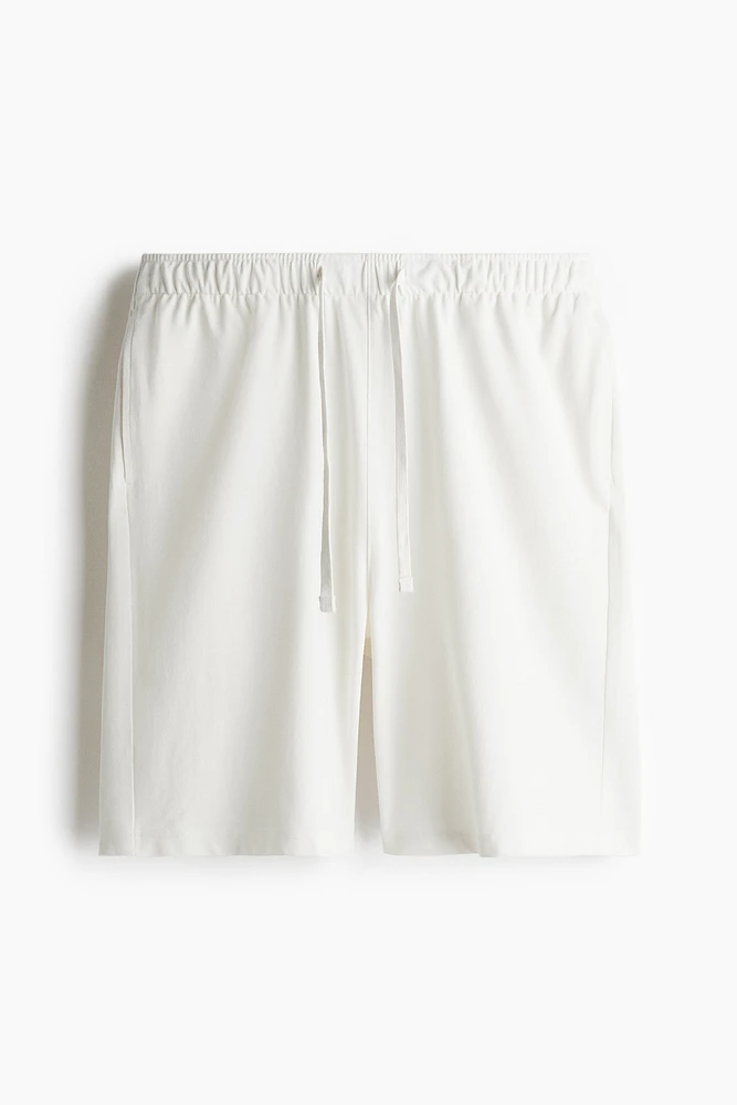 Relaxed-Fit Knee-Length Piqué Shorts