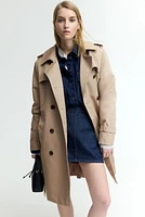 Trench-coat de longueur genou