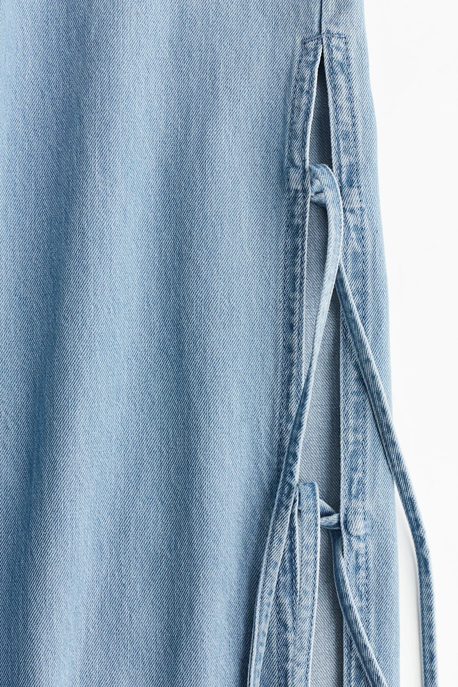 Tie-Detail Pull-On Pants