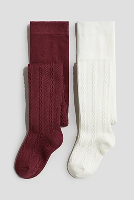 2-pack Fine-knit Tights