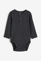 Long-sleeved Henley Bodysuit