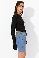 Skinny High Denim Shorts