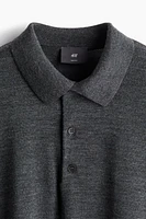 Slim Fit Wool Polo Shirt