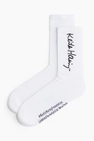 Motif-detail Socks