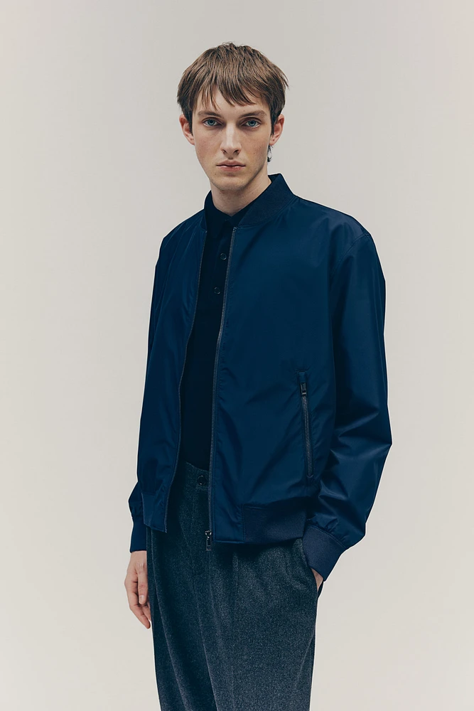 Regular-Fit Lightweight Bomber Jacket