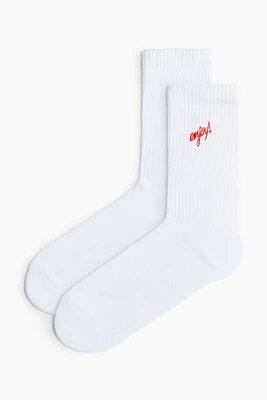 Motif-detail Socks