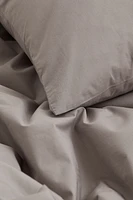 Cotton Percale Twin Duvet Cover Set