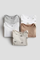 5-pack Long-sleeved Bodysuits