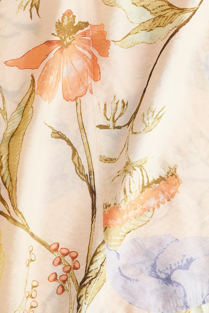 Robe tunique avec ceinture à nouer