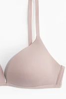 Padded Soft-Cup Microfiber Bra