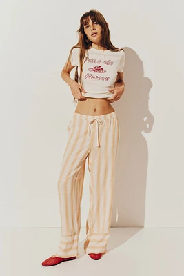 Straight-Leg Drawstring Pants